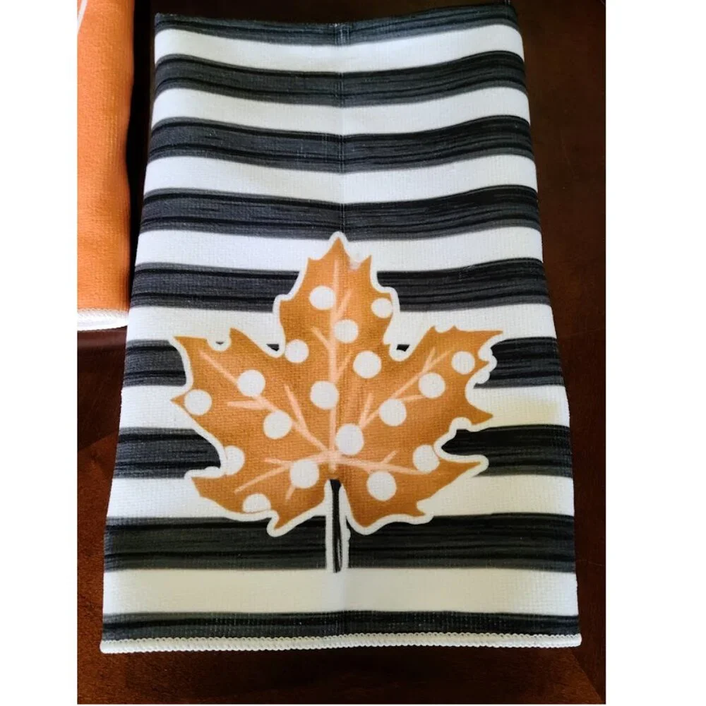 Fall Kitchen Towels Set Thanksgiving Halloween Decor Autumn Holiday Decoration